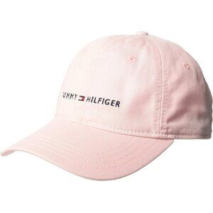 Tommy Hilfiger Men's Crystal Rose Cotton Logo Adjustable Imported Baseball Cap